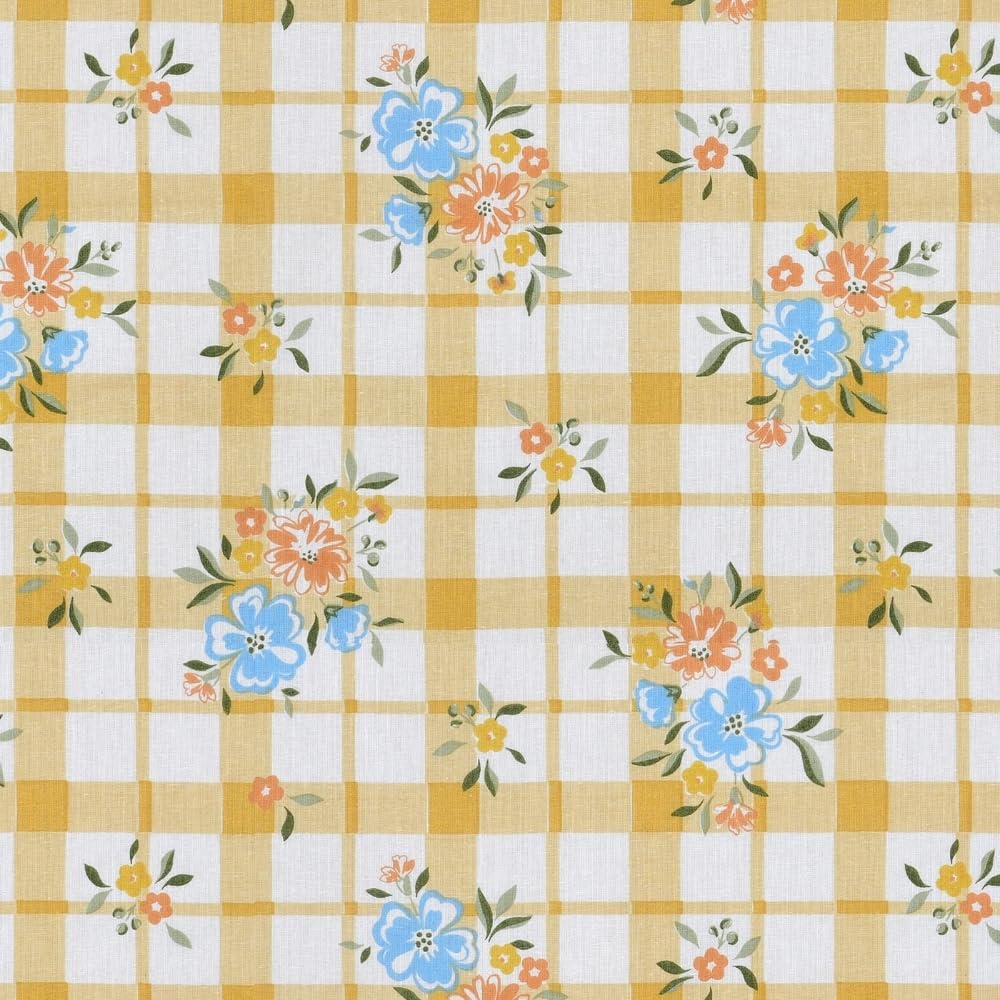 Bedsheet Double Bed For Queen Size - 100 X 90 Inches 2 Pillow Cover, Yellow & White | Ideal For Everyday Use | Soft, Skin-Friendly & Durable Cotton Fabric