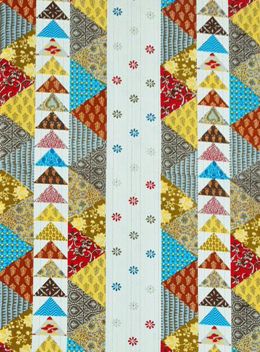 Single Bedsheet Cotton With 1 Pillow Cover, 60 X 90 Inches, Multicolor | Traditional Barmeri Design Printed - Stylish & Comfortable Bedsheets
