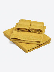 Monte Carlo Solid 2 Bath Towel & 2 Hand Towel 1400 Gsm (Mustard)