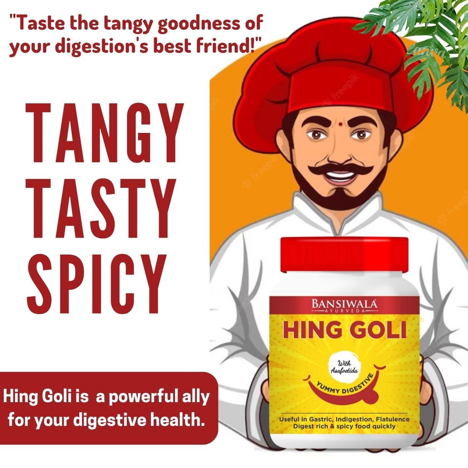 Bansiwala Hing Goli Chatpati Pachak Hing Peda 100gm, | Mukhwas Digestive Candy | Jar Pack