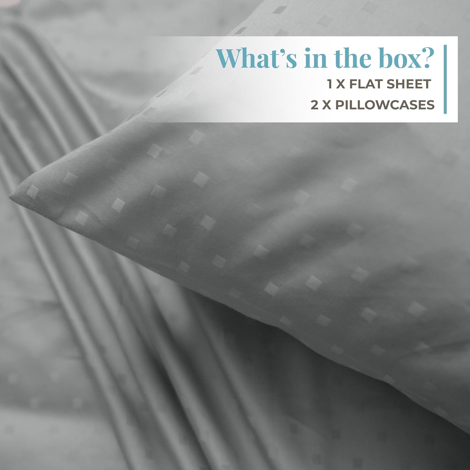 Cotton Flat Bedsheet For Double Bed With 2 Pillow Covers - 108x108 Inches, Grey | Ideal For Guest Houses, & Daily Home Use King Size Bed Sheet