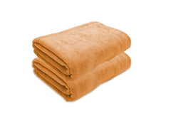Black Gold The Finer Touch Oversized Microfiber Bath Towel 1300 Gsm | Soft Quick-Dry Microfiber Towel For Men & Women (Beige)- Pack Of 2
