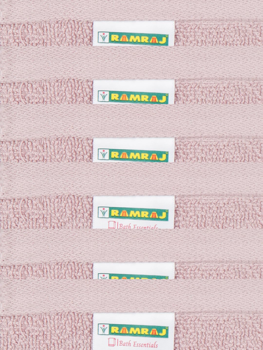 Ramraj Cotton Premium Soft & Absorbent Terry Hand Towel 900 Gsm (Light Voilet) - Pack Of 6