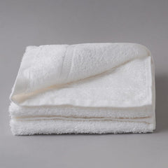 Welspun 100% Cotton Easy Care Hand Towel 400 Gsm | Quick Dry Ultra Soft Hand Towel (White) - Pack Of 2