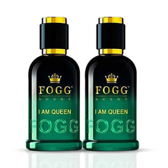 Fogg Scent I Am Queen Eau De Parfum For Women 100ml 3.4 Fl.oz. Each Pack Of 2 | Long-lasting, Fresh & Powerful Fragrance