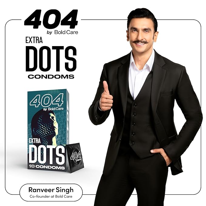 Bold Care 404 Extra Dots Condoms For Men - Elevate Pleasure With Every Touch - 30 (Pack Of 3)