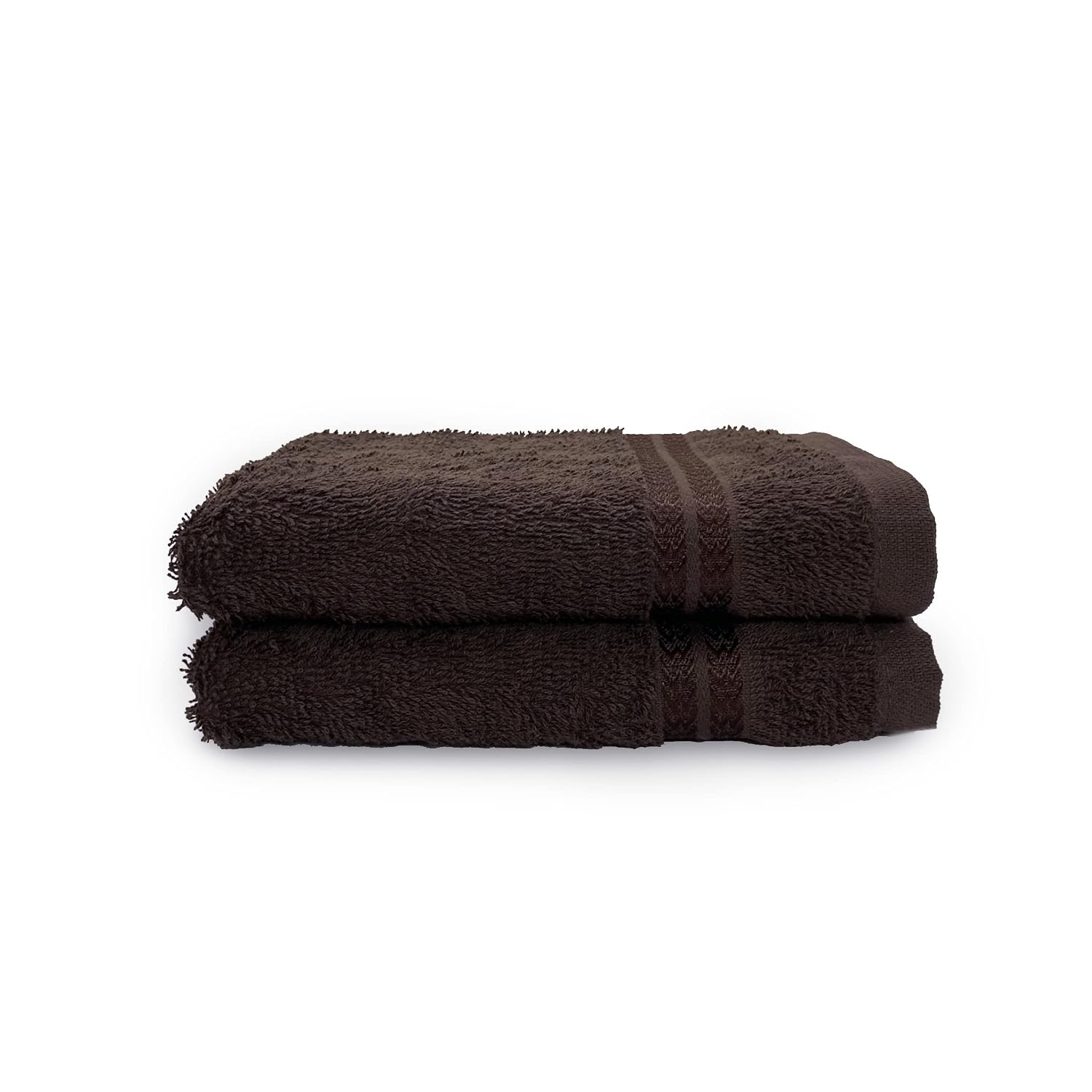 Welspun 100% Cotton Hand Towel 450 Gsm | Anti Bacterial Bright Colours High Absorbency -Brown Basket (Pack Of 2)