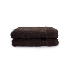 Welspun 100% Cotton Hand Towel 450 Gsm | Anti Bacterial Bright Colours High Absorbency -Brown Basket (Pack Of 2)