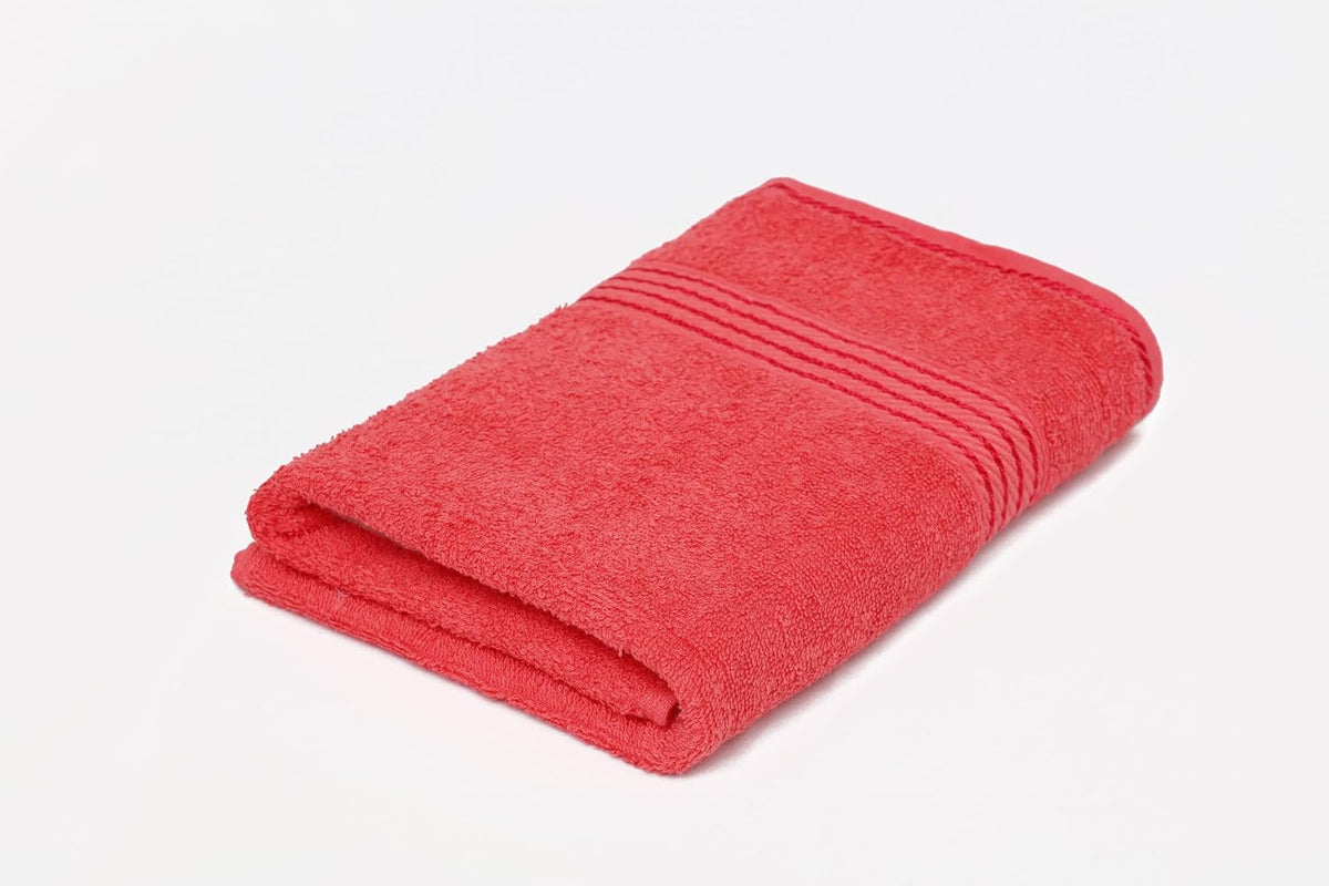 Liberty Towels Medium Size Bath Towel 450 Gsm | Soft, Quick Dry, Super Absorbent Turkish Towel For Bathroom, Gym & Travel (Coral)
