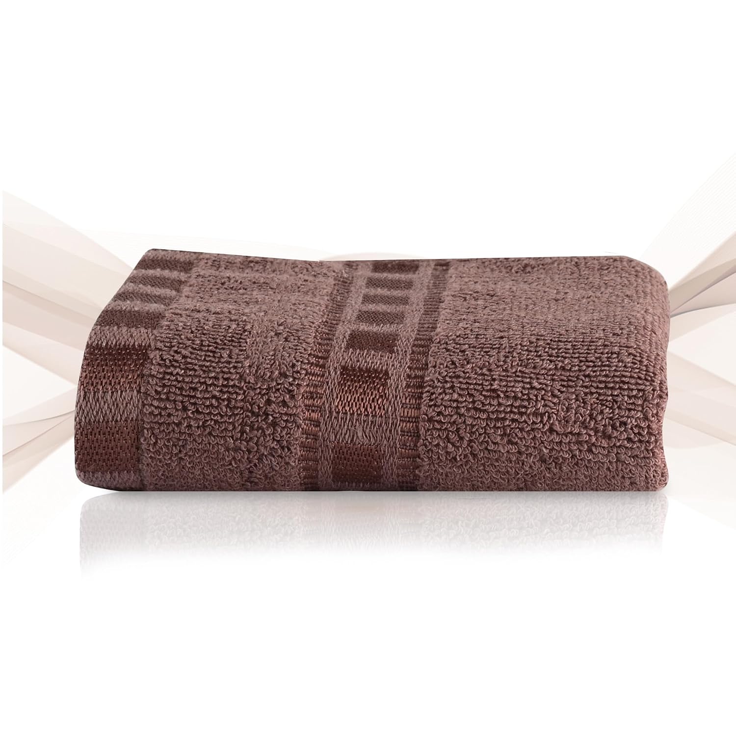 Kuber Industries Cotton Face Towel 2400 Gsm | Workout Gym Napkins Hand Towel For Men & Woman Quick-Drying Napkins -Brown (Pack Of 12)