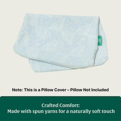 Soft Fabric Pillow Case, Washable, Fits Xl King Size, Regular Pillows, Sky-Blue - 27" L X 17" W X 6" H Inch | Removable Zippered Pillow Cover Only, Adjustable, Best Sleeping Pillow