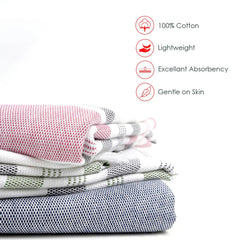 Thirsty Towel Cotton Bath Towel 200 Gsm | Super Soft & High Absorbency Towels, Quick Dry Towels For Bath Large Size, Bath Towels For Men, Women & Kids, Multistripe (Denim Blue)