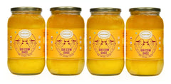 100% Natural A2 Bilona Gir Cow Ghee By Swarnamrit | Traditional Bilona Method Healthy Pure Desi Ghee Good For Cooking & Frying | 4 Litre (1 Litre * 4) 135.2 Ounce | Jar Pack