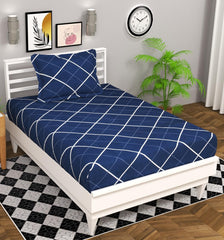 Single Bedsheet Combo Pack Of 4 With 4 Pillow Cover - 60 X 90 Inches, Multicolor | Soft Brushed Microfiber Breathable & Wrinkle Free - Light Weight & Easy To Wash At Home