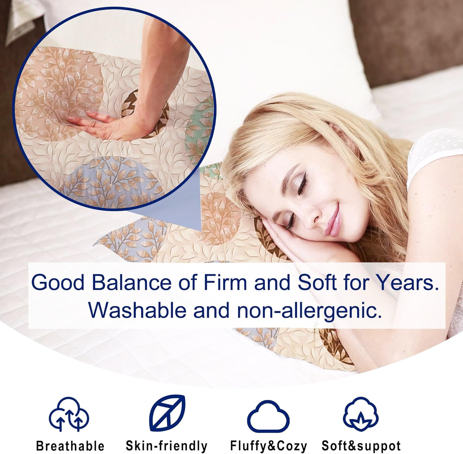 Microfiber Square Pillow Cushion For Sofa & Bed, Multi Circle - 12 X 12 Inch | Fluffy For Comfort & Back Support | Breathable, Premium Cotton Cushion Cover With Zip, Neck Support - Set Of 3