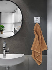 Ramraj Cotton Bamboo Terry Bath, Hand & Face Towel 850 Gsm | Quick Dry & Anti Microbial Combo Towel (Brown) - Set Of 3