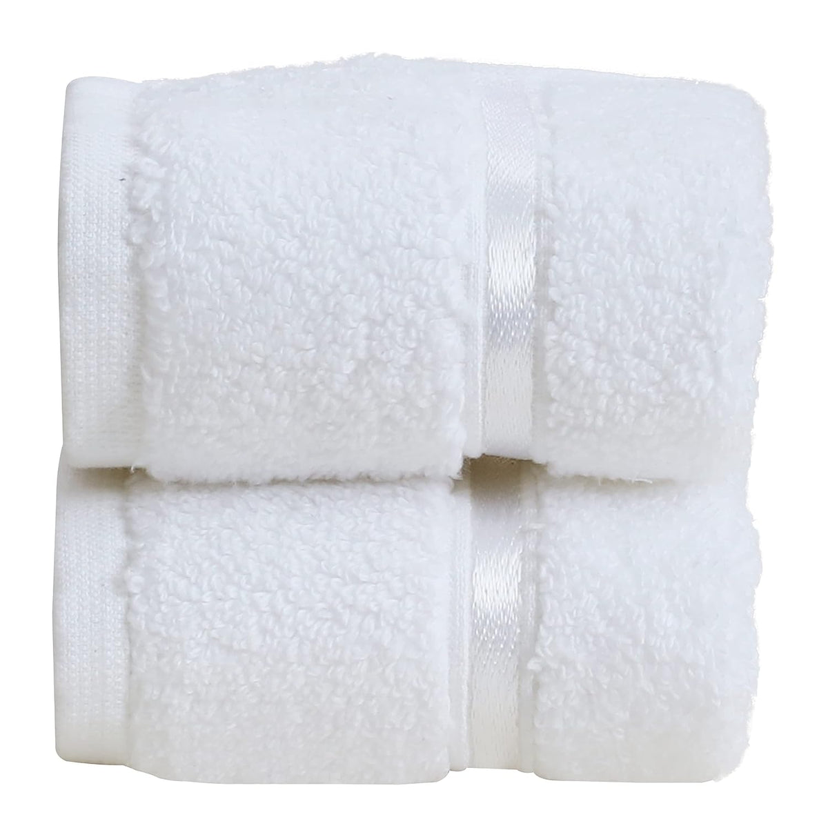 Spread Spain 100% Cotton Face Towel 600 Gsm | Roman Face Towel Super Absorbent Soft & Quick Dry Towels (White) -Set Of 2