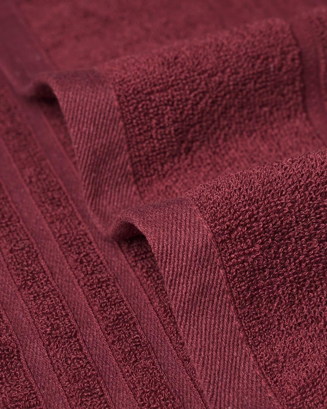 Meraro Cotton Bath Towel 500 Gsm | Large Size Towel For Home Salon, Spa, Gym Beach- Soft & Absorbent Towel (Maroon)