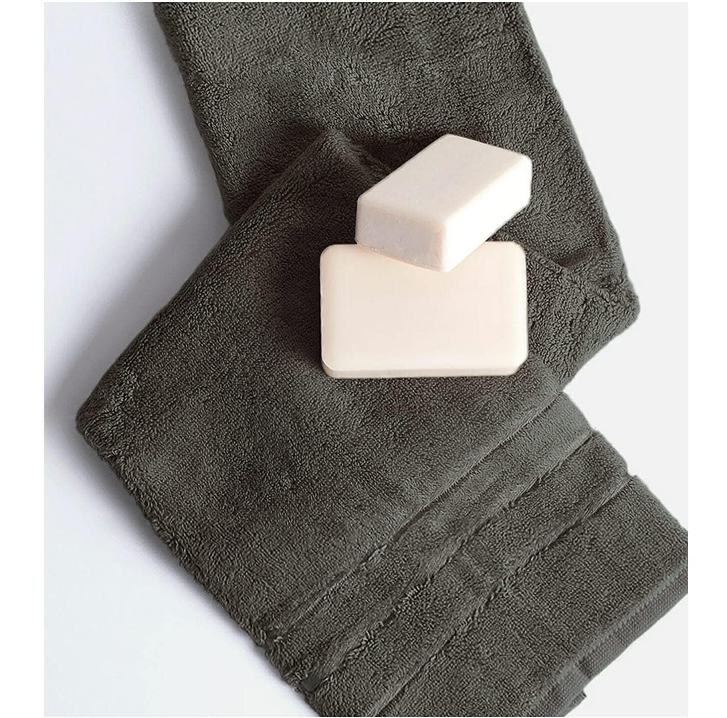 House Of Oraz Bamboo Hand Towel 1500 Gsm | Ultra Soft, Super Absorbent & Antibacterial Quick Dry, Lint-Free Towel | Set Of 3 (Grey)
