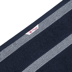 Casa Copenhagen Egyptian Cotton Exotic Hand Towel 400 Gsm (Navy)- 2 Pcs