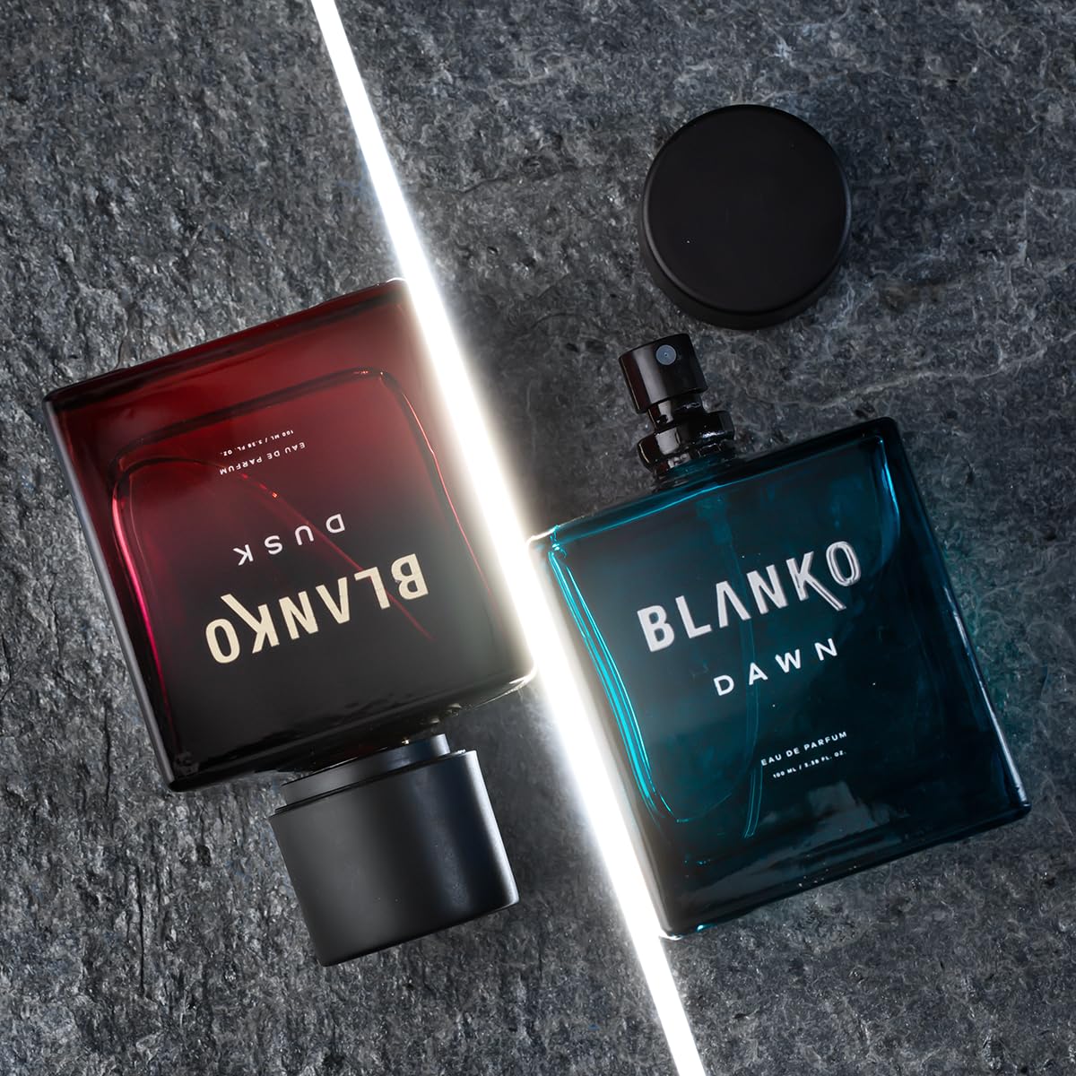 Blanko Dusk + Dawn Eau De Parfum 100ml 3.4 Fl.oz. Each Pack Of 2 | Solid Long Lasting Smell | Gift Set For Husband, Father, Brother, Boyfriend