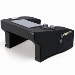 Lap Desk Pillow, Height Adjustable, Soft & Comfortable Armrest, Easy To Store, Black | For Working On Laptop, Reading & Gaming | Work From Home Pillow | Perfect For Using On Bed, Sofa & Floor