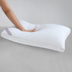 Microfiber Mushy Pillow For Sleeping & Neck Pain Relief, White - 55 X 86 Cm | Suitable For Back Side Sleeper & Stomach Sleeper | Comfortable & Breathable, Hypoallergenic - Set Of 1