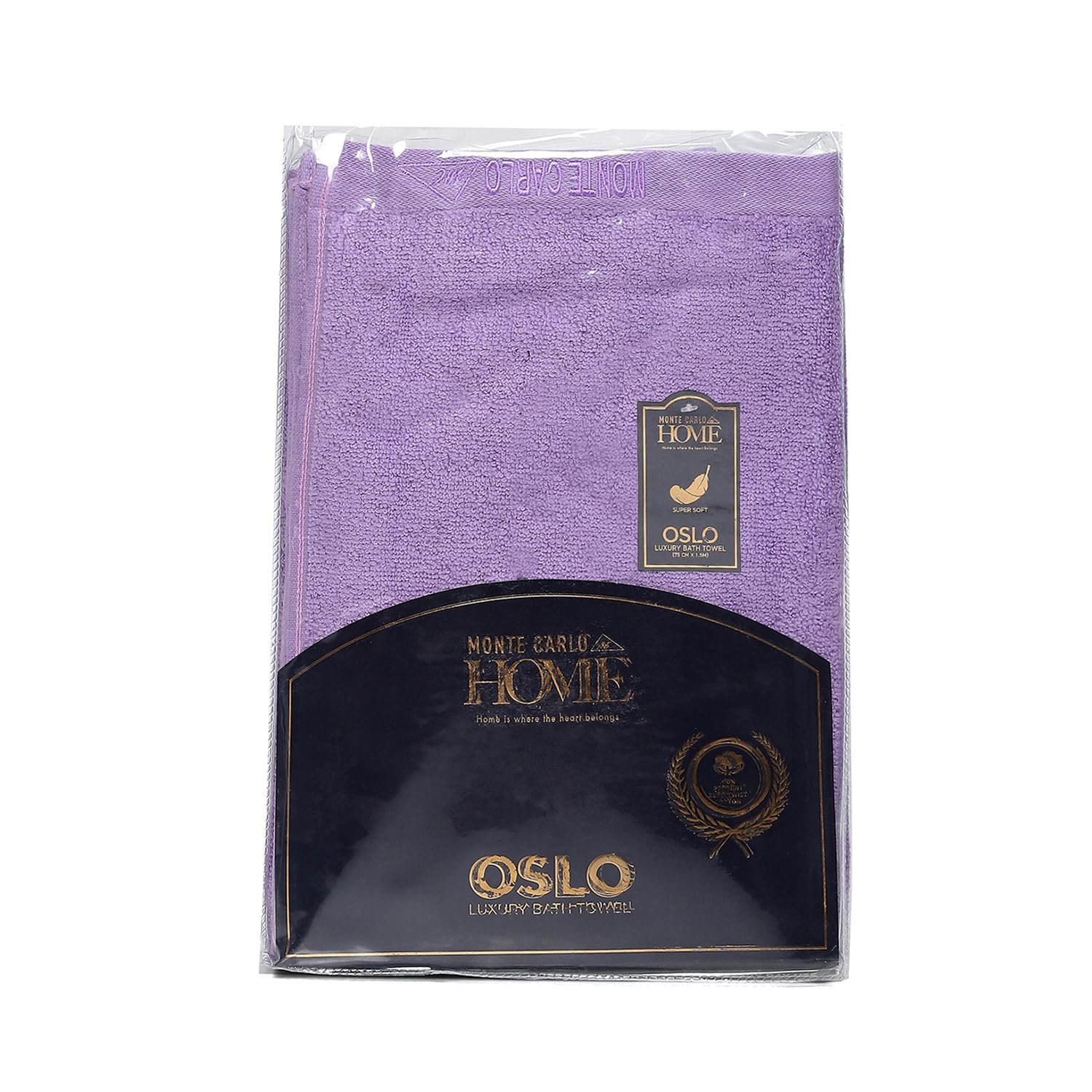 Monte Carlo Oslo Pure Cotton Bath Towel 500 Gsm (Purple)