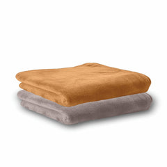 Housse Microfiber Hand Towel 400 Gsm | Premium Quality Towels Ultra Absorbent & Anti-Bacterial For Gym (Atmosphere & Prairie Sand) - Pack Of 2