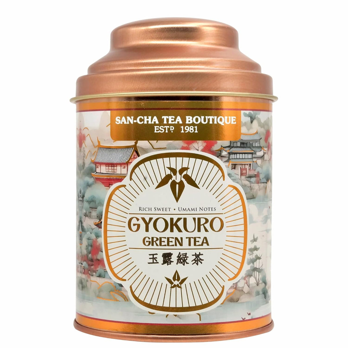 San-Cha Gyokuro Green Tea - 50gm, 1.7 Ounce | Rich & Sweet Umami Notes - Rich In Vitamin C | Low Bitterness, Low Caffeine