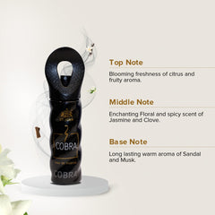 St.john Cobra Black Current 50ml 1.6 Fl.oz. & Cobra Eau De Perfume 30ml 1.0 Fl.oz. | Perfect Gift For Husband & Wife