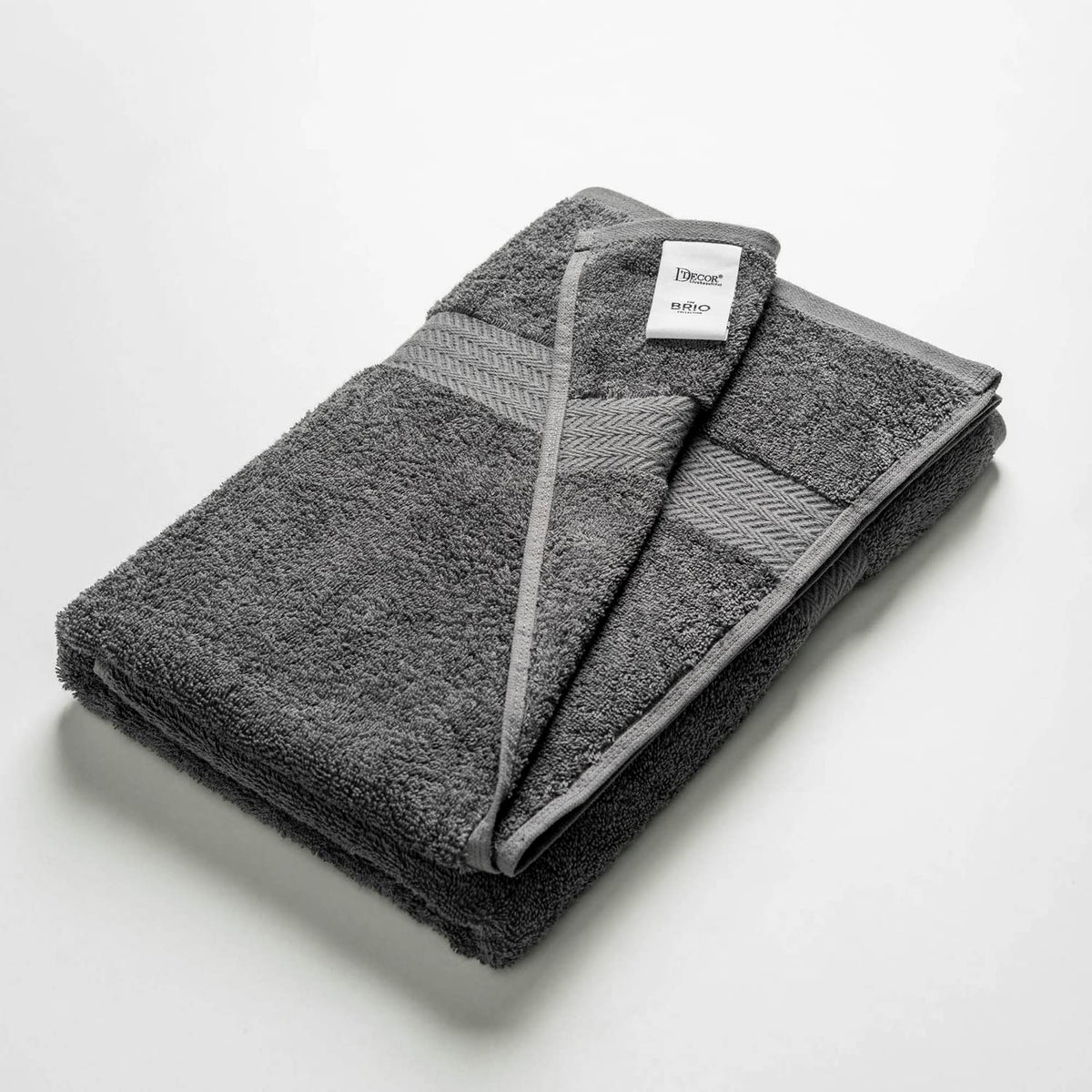 Ddecor Live Beautiful 100% Cotton Bath Towel 500 Gsm | Large Size Bath Towel Soft & Absorbent For Men & Women (Dark Gray)