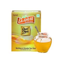 Pure Desi Ghee By Liladhar | Delicious & Nutrients Protein Fiber Healthy Desi Ghee For Improves Bone Health | 1 Litre (500ml * 2) 33.8 Ounce | Box Pack