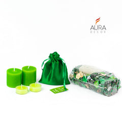 LEMONGRASS ACRYLIC TEALIGHT CANDLES | POTPOURRI | AIR FRESHENER PILLAR CANDLE