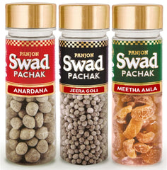 Panjon Swad Meetha Amla, Jeera Goli & Shahi Anardana Mukhwas 380gm, 3 Bottles