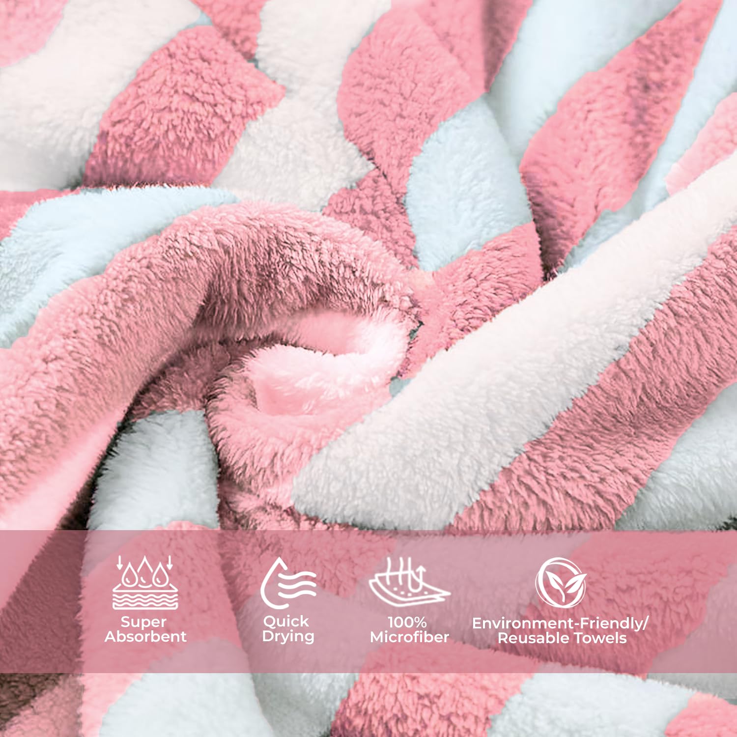 Maxoshine Microfiber Bath Towels Large Size Combo-Super Soft Coral Fleece Bathing Towel With Hook Quick Dry Super Absorbent-Bath Towel (Brown/Peach, Pack Of 2)