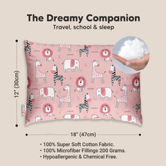 Personalized Pillow For Kids, Super Soft Cotton Kids Cushion - 12 X 18 Inches | Custom Name, For 5 Years Old Kids, Adorable Prints | For Head, Neck Support Baby Pillow - Pillow 09