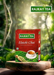 Rajkay Premium Elaichi Chai Patti - 500gm, 17.6 Ounce | Authentic Cardamom Flavored Tea - Indian Masala Chai, Aromatic & Healthy Tea | Medium Caffeine