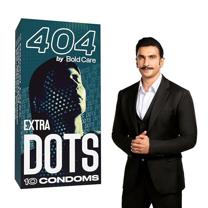 Bold Care 404 Extra Dotted Condom For Men (Pack Of 1 (10 Units)
