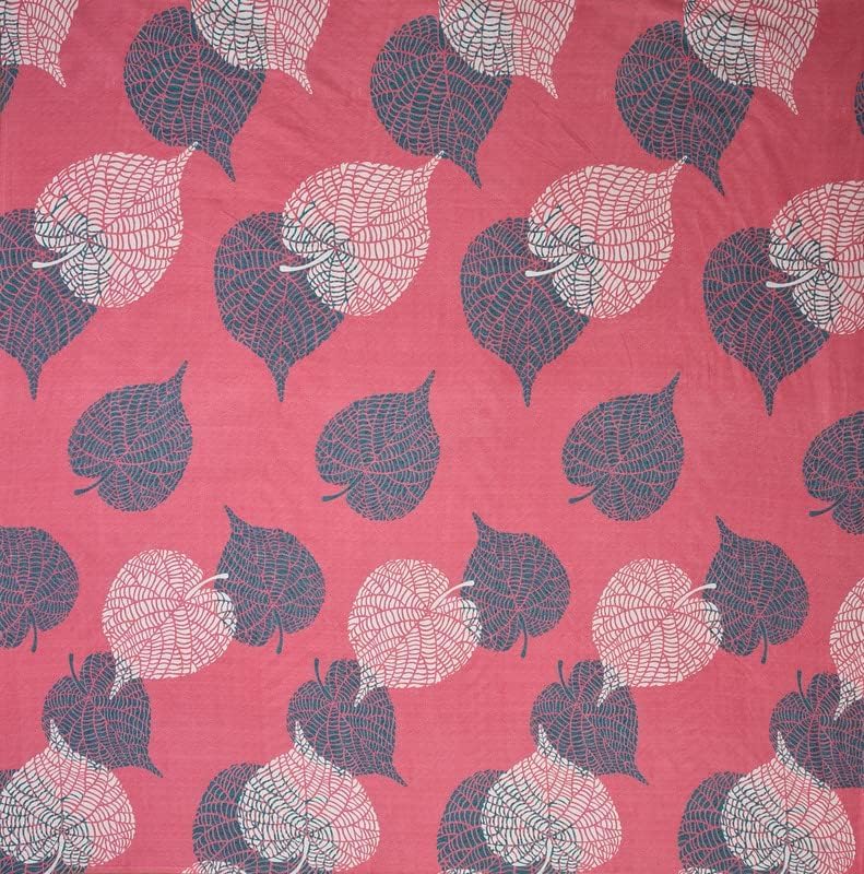 Printed 1 Double Bedsheet With 2 Pillow Covers - Pink & Grey | Soft Brushed Microfiber Breathable & Wrinkle Free | Light Weight & Easy To Wash At Home - 86 X 88 Inches