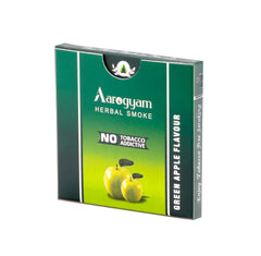 Aarogyam Herbals Green Apple Flavour Cigarette 100% Tobacco & Nicotine Free Smoke, For Relieve Stress & Mood Enhance Of Smokers - 1 Packet 10 Sticks