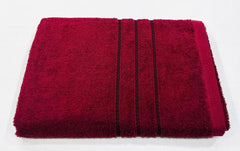 Bombay Dyeing Flora Small Size Bath Towel 500 Gsm - Mehroon