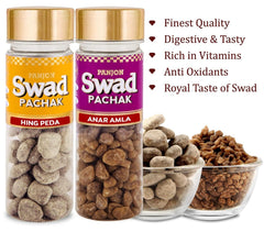 Panjon Swad Hing Peda & Anar Amla Pachak Mouth Fresheners 480gm, (240gm *2) | 2 Bottles
