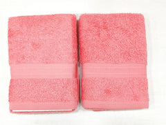 Bombay Dyeing Plain Santino 500 Gsm Cotton Hand Towel Set - Baby Pink (2 Piece)