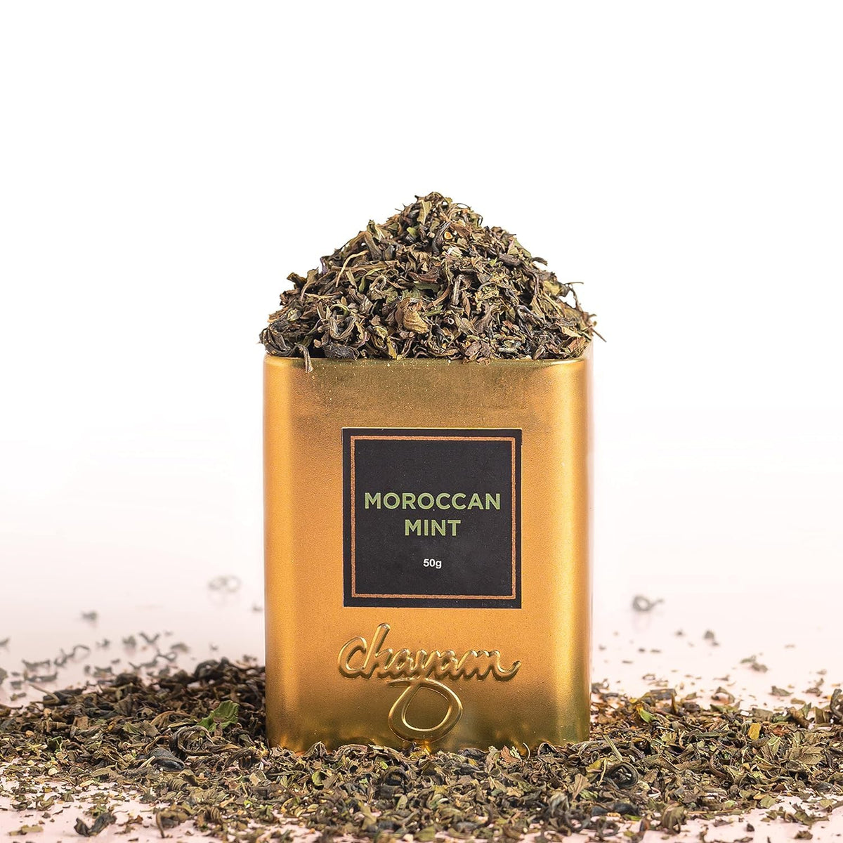 Chayam Moroccan Mint Tea - 50gm Tin, 1.7 Ounce | Supports PCOS & Digestion, Enjoy Hot Or Iced - Rich In Antioxidants | Low Caffeine