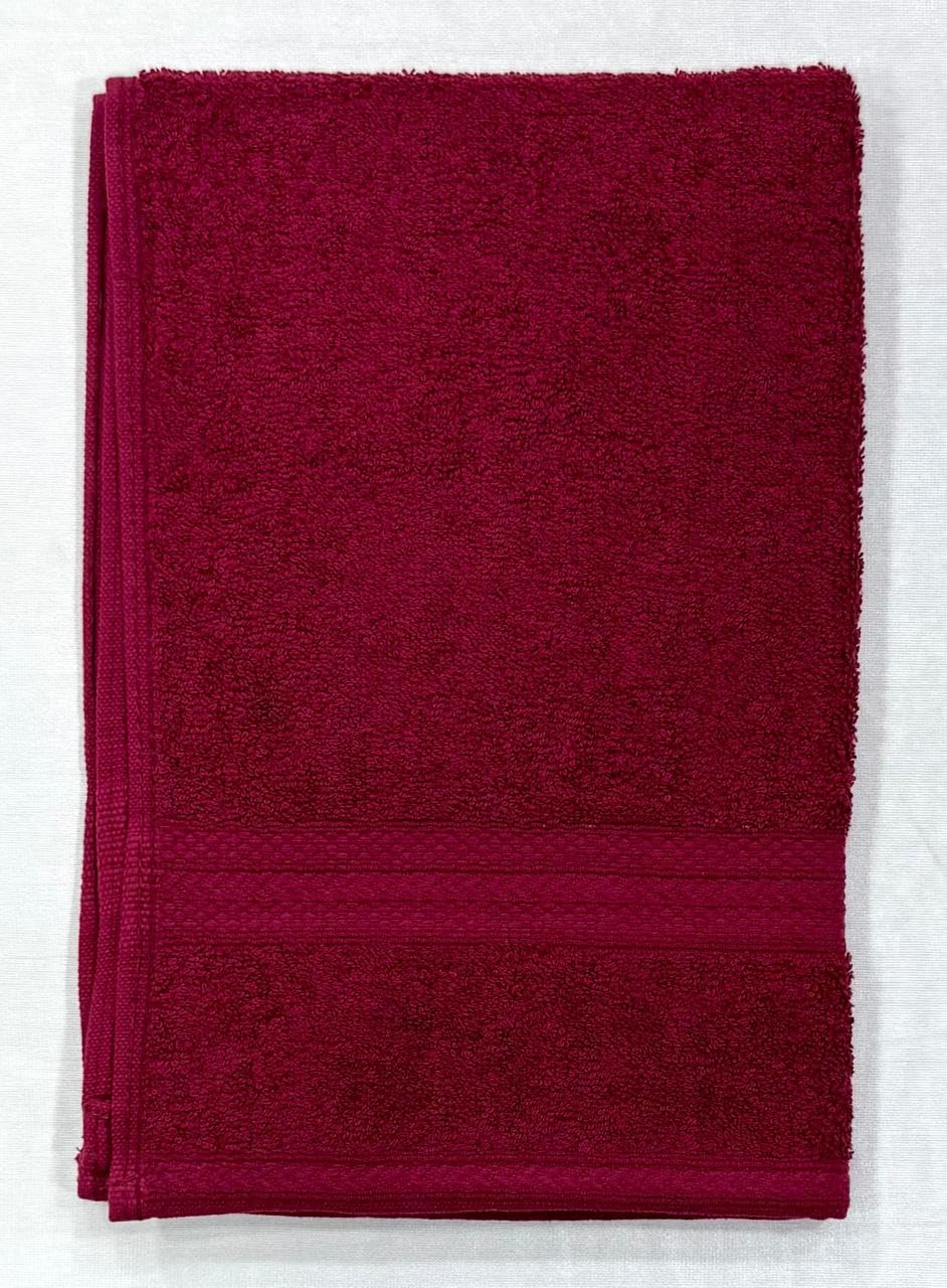 Bombay Dyeing Tulip Hand Towels 1200 Gsm (Mahroon) - Set Of 6