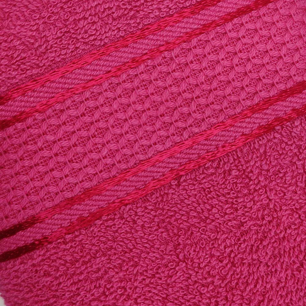Stamio Cotton Hand Towel 425 Gsm For Men, Women, Home Use, Gym, Wash Basin | Soft, Absorbent, Quick Dry, Small Size Towels, Travel Friendly (Magenta) - Set Of 6