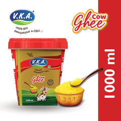 Premium Cow Desi Ghee By V.K.A. | Rich In Taste & Nutrients Bilona Desi Cow Ghee Perfect For Energy | (1 Litre) 33.8 Ounce | Bucket