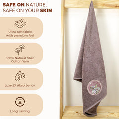 Akiko Home Prima Dream 100% Cotton Bath Towels 450 Gsm | Soft, Absorbent & Durable, Cotton Bath Towel | Pack Of 1 (Bluegrn)