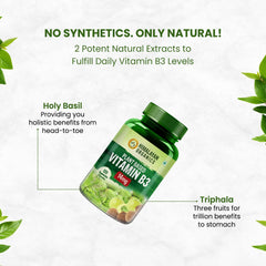 Himalayan Organics Plant - Based Vitamin B3 , Supports Healthy Skin And Heart | 120 Capsules , 200gm 0.4lbs